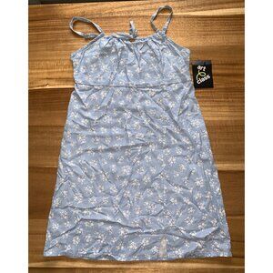 Art Class Girls Blue Floral Dress Adjustable Straps Knee Length Size Medium 8